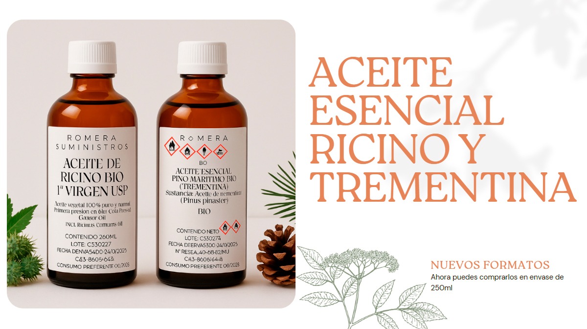 Aceite vegetal de ricino | Romera Suministros Naturales
